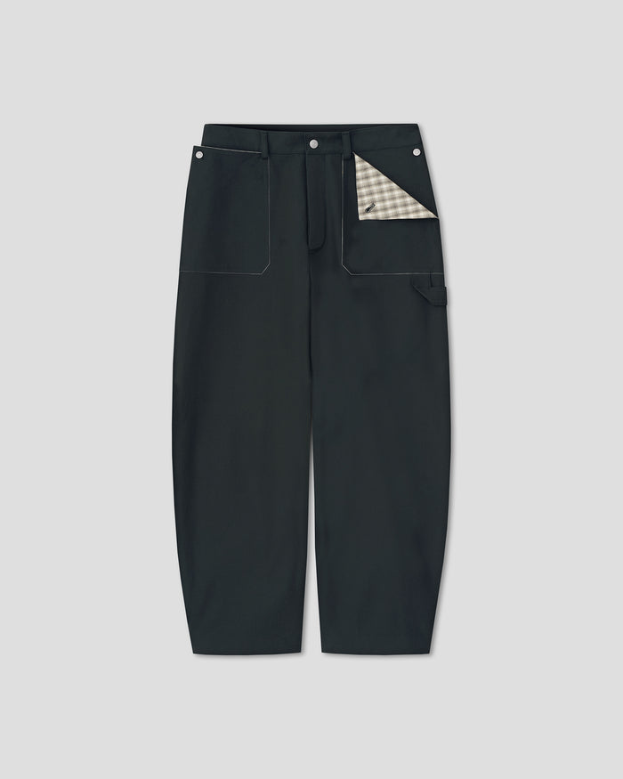 Estevon - Structured trousers - Anthracite