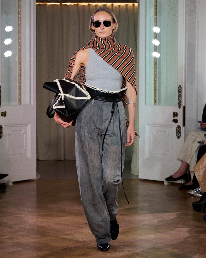 Hettie - Barrel leg pants - Grey