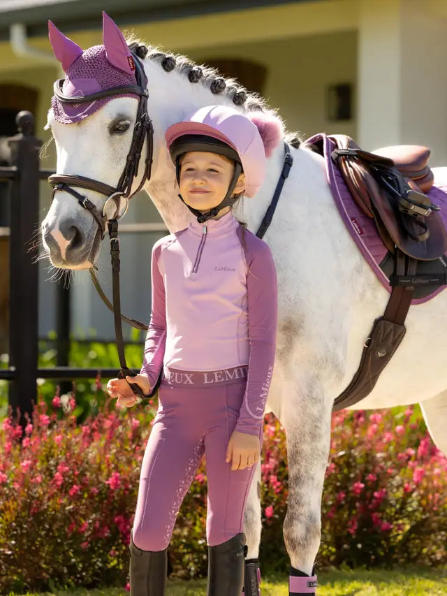 LeMieux SS26 Mini Double Pom Hat Silk