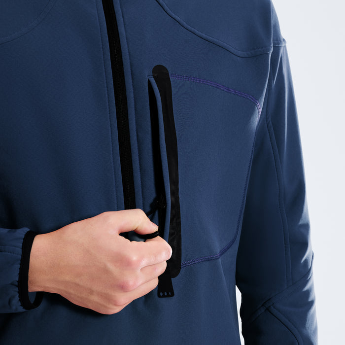 Men's Big Wall Half Zip - Blue