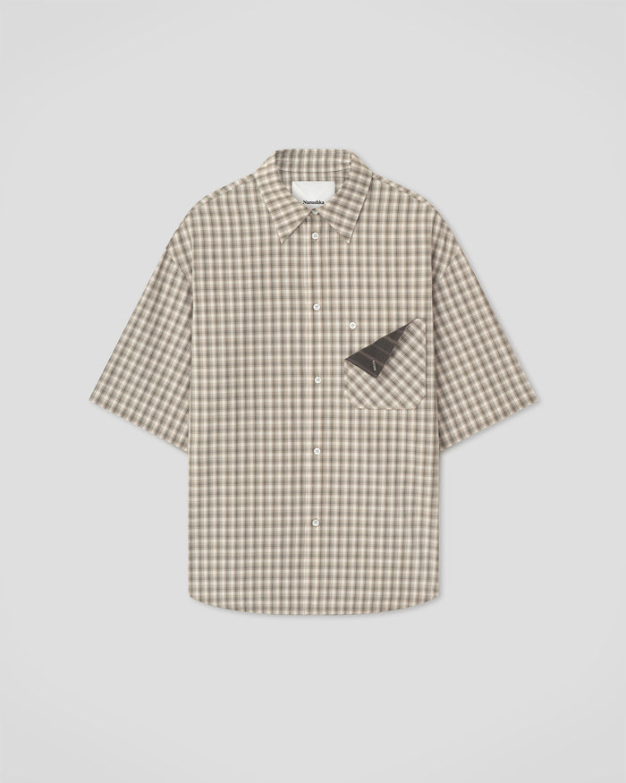 Nahui - Shirt - Creme/Grey