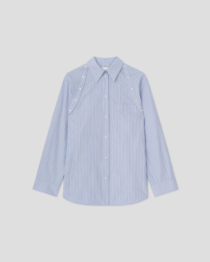 Nananda - Oversized shirt - Blue/White/Navy