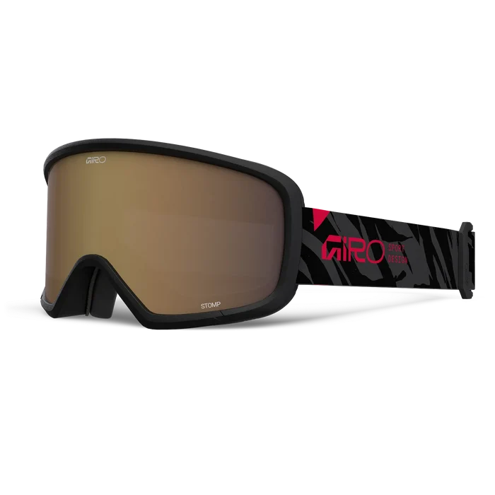 Stomp Youth Goggle PINK BLACK BLOCKS/AMBER PINK L
