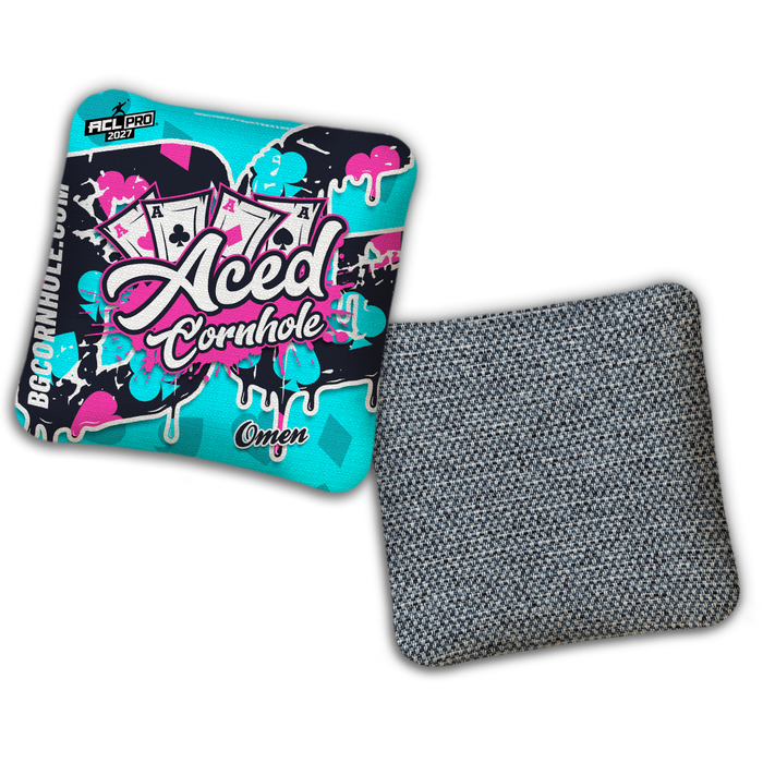 2027 BG Multiple Bag Models - "Aced Suits” Ace Cornhole Collab - ACL Pro Stamped Cornhole Bags - SET OF 4 BAGS
