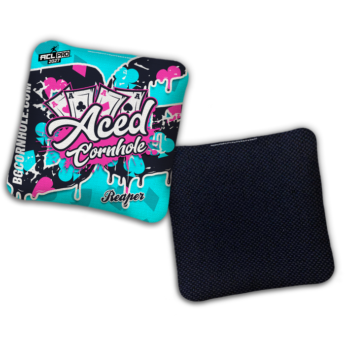 2027 BG Multiple Bag Models - "Aced Suits” Ace Cornhole Collab - ACL Pro Stamped Cornhole Bags - SET OF 4 BAGS