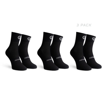 Rogelli Core 3-pack fietssokken zwart.