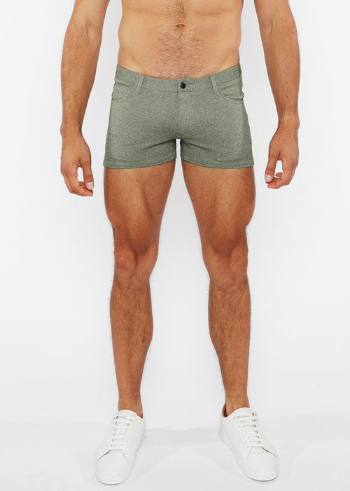 3" STRETCH KNIT TWO-TONE SHORT