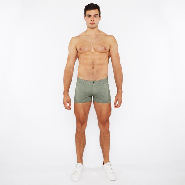 3" STRETCH KNIT TWO-TONE SHORT