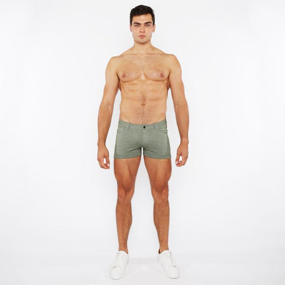 3" STRETCH KNIT TWO-TONE SHORT