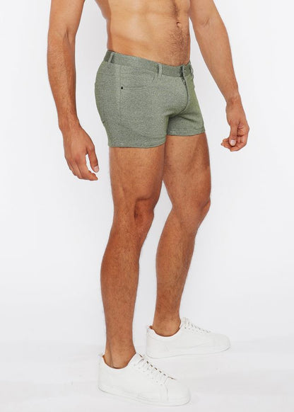 3" STRETCH KNIT TWO-TONE SHORT