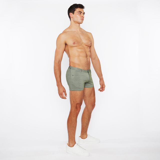 3" STRETCH KNIT TWO-TONE SHORT