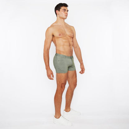3" STRETCH KNIT TWO-TONE SHORT