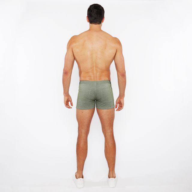 3" STRETCH KNIT TWO-TONE SHORT