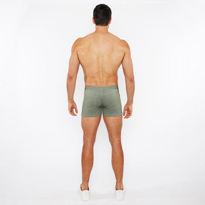 3" STRETCH KNIT TWO-TONE SHORT