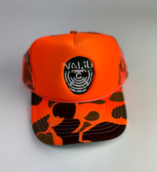jason camo hat orange