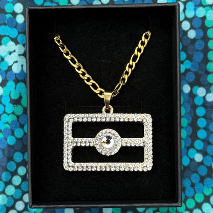 Aboriginal flag necklace