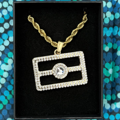Aboriginal flag necklace