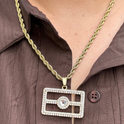 Aboriginal flag necklace