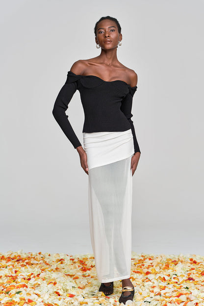 Amilcare Mesh Ruch Skirt