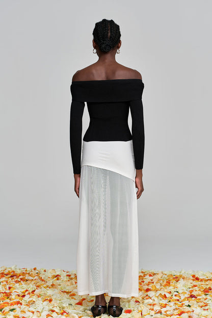Amilcare Mesh Ruch Skirt