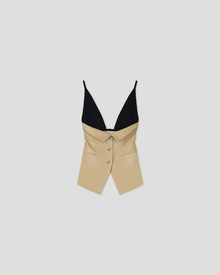 Anarosa - Okobor™ top - Wax Yellow/Black