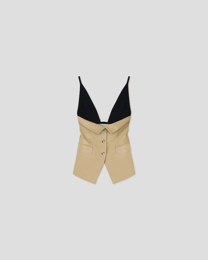 Anarosa - Okobor™ top - Wax Yellow/Black