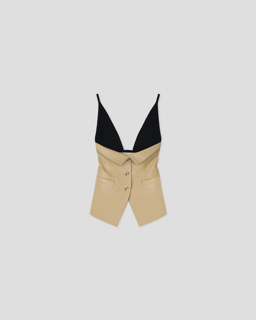 Anarosa - Okobor™ top - Wax Yellow/Black