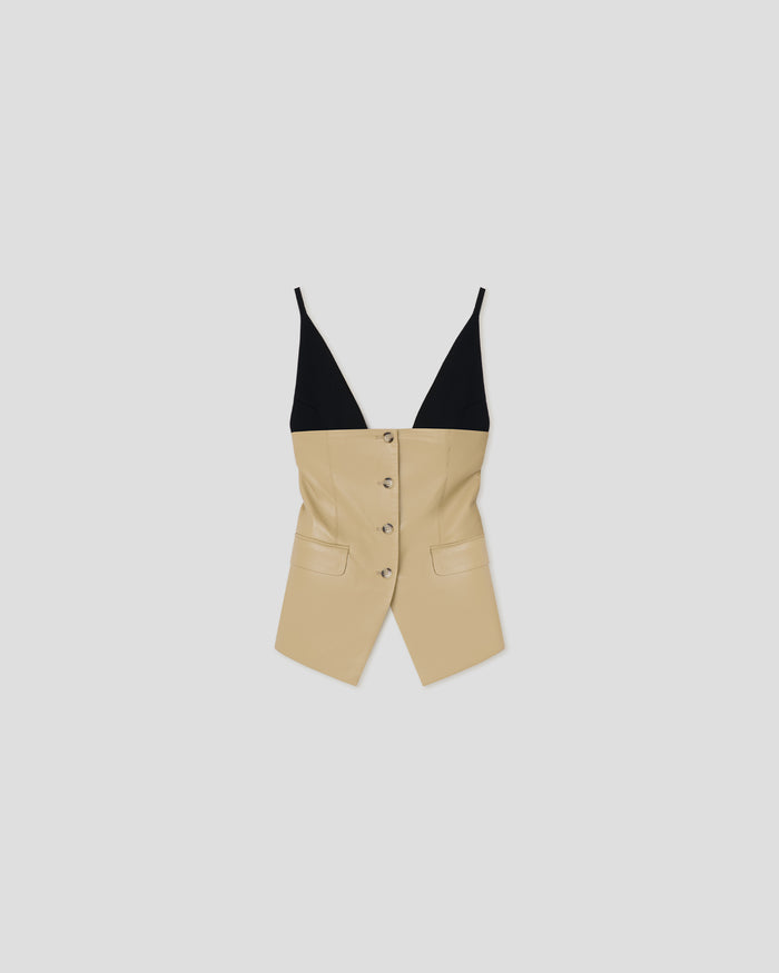 Anarosa - Okobor™ top - Wax Yellow/Black