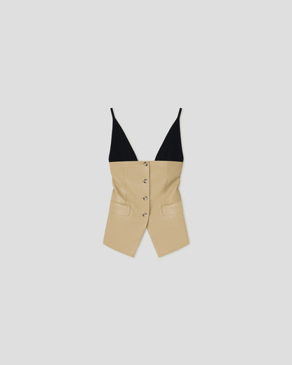 Anarosa - Okobor™ top - Wax Yellow/Black
