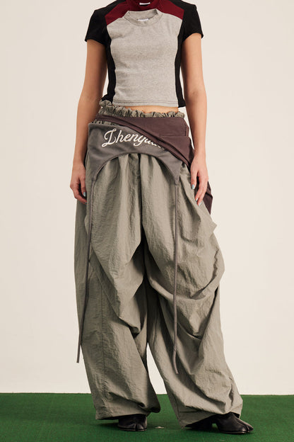 Anouk Asymmetric Deconstruct Barrel Pants