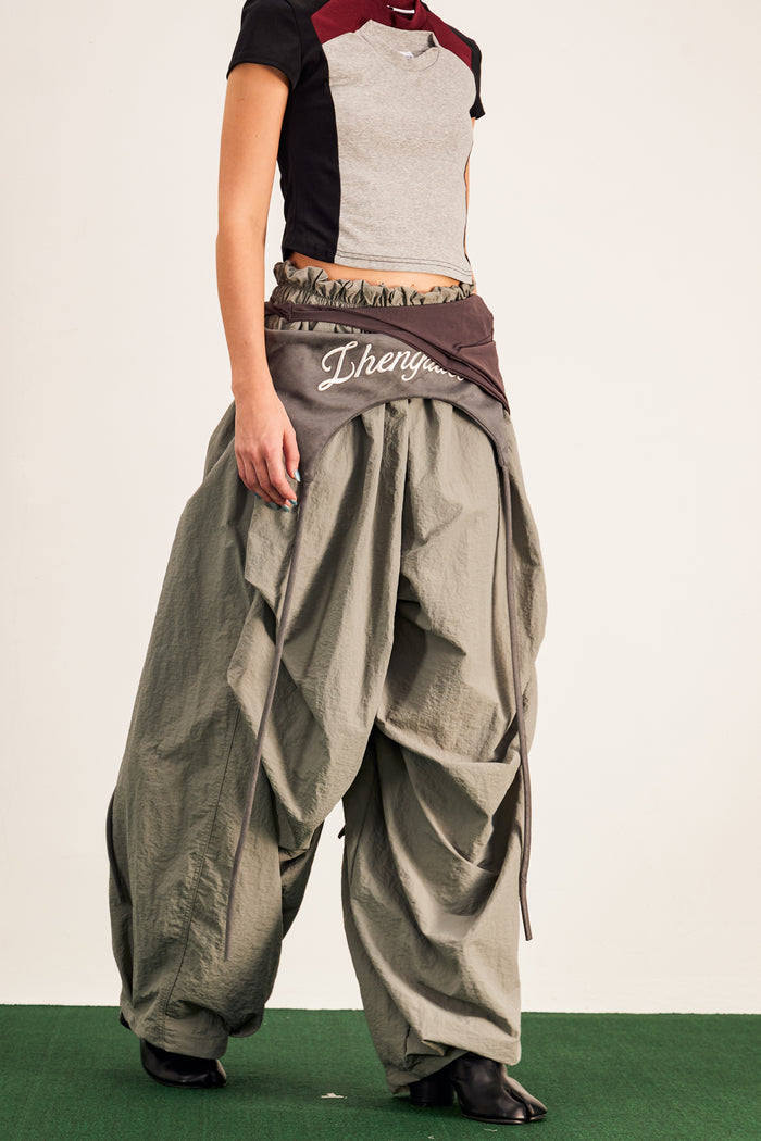 Anouk Asymmetric Deconstruct Barrel Pants