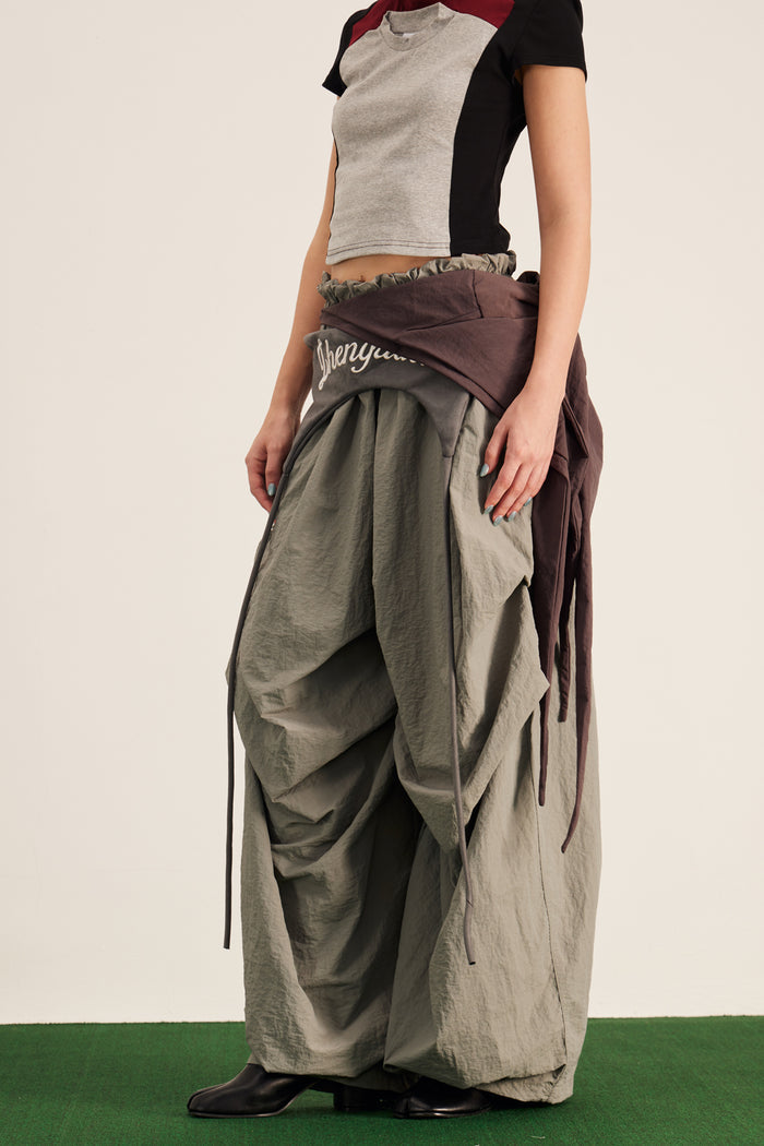 Anouk Asymmetric Deconstruct Barrel Pants