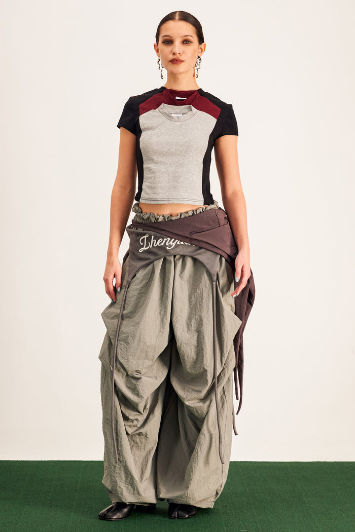 Anouk Asymmetric Deconstruct Barrel Pants