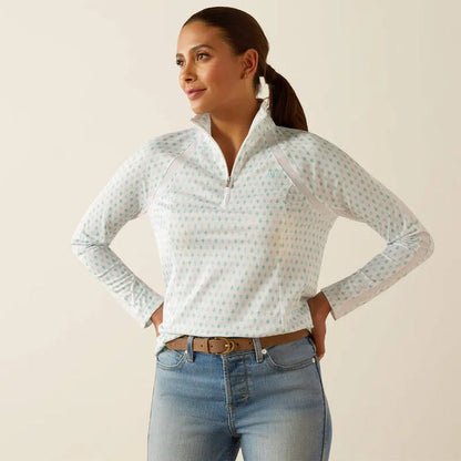 Ariat SS25 Ladies Sunstopper 3.0 1/4 Zip Baselayer