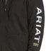 Ariat SS24 Mens Rebar All-Weather Full Zip Hoodie - Black - L