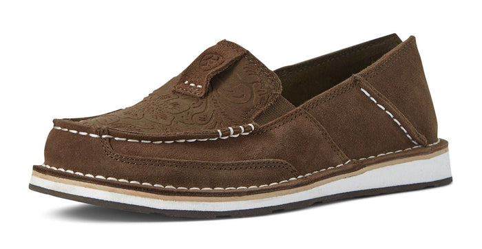 6 / Regular / Brown Suede Floral