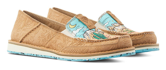 6 / Regular / Tan Suede Emboss/Arizona Skies