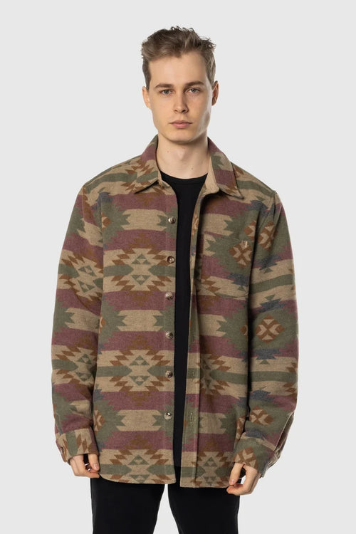 Aztec Overshirt Button Ups - Front