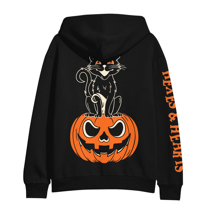 Black Cat - Black Zip-Up back