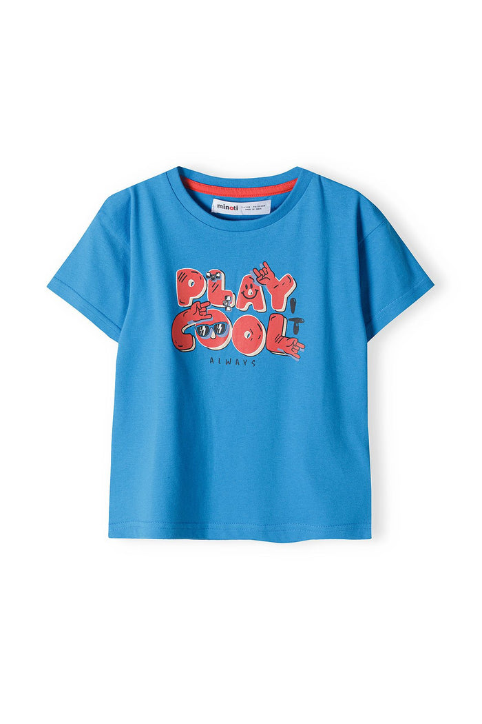 Play Cool Graphic T-Shirt, Blue - 1