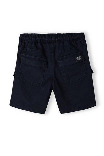 Cargo Shorts Elasticated Waist, Navy - 2