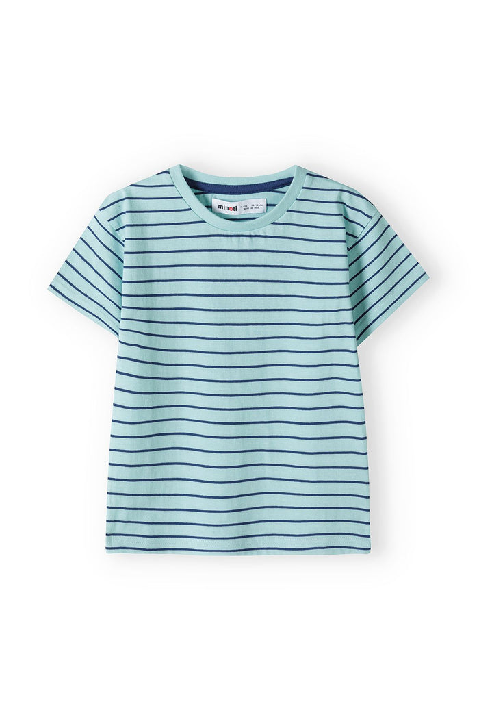 T-Shirts 3-Pack Mint, Navy Stripe & Palm Print - 4