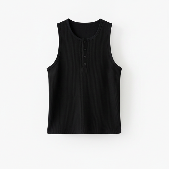 Button Armless Top by CRUX