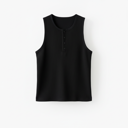 Button Armless Top by CRUX