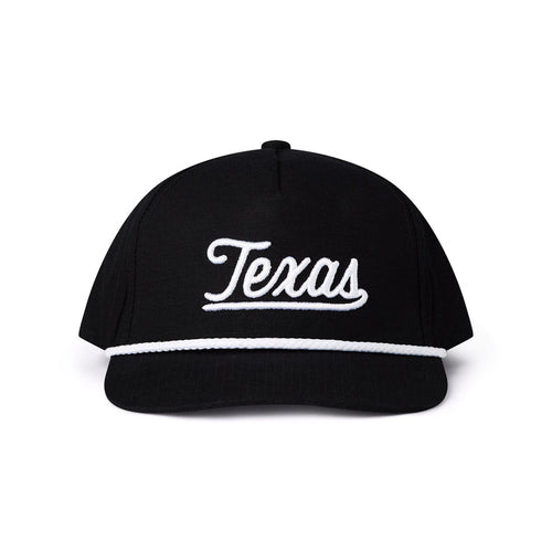 Cap - Texas Script - Black