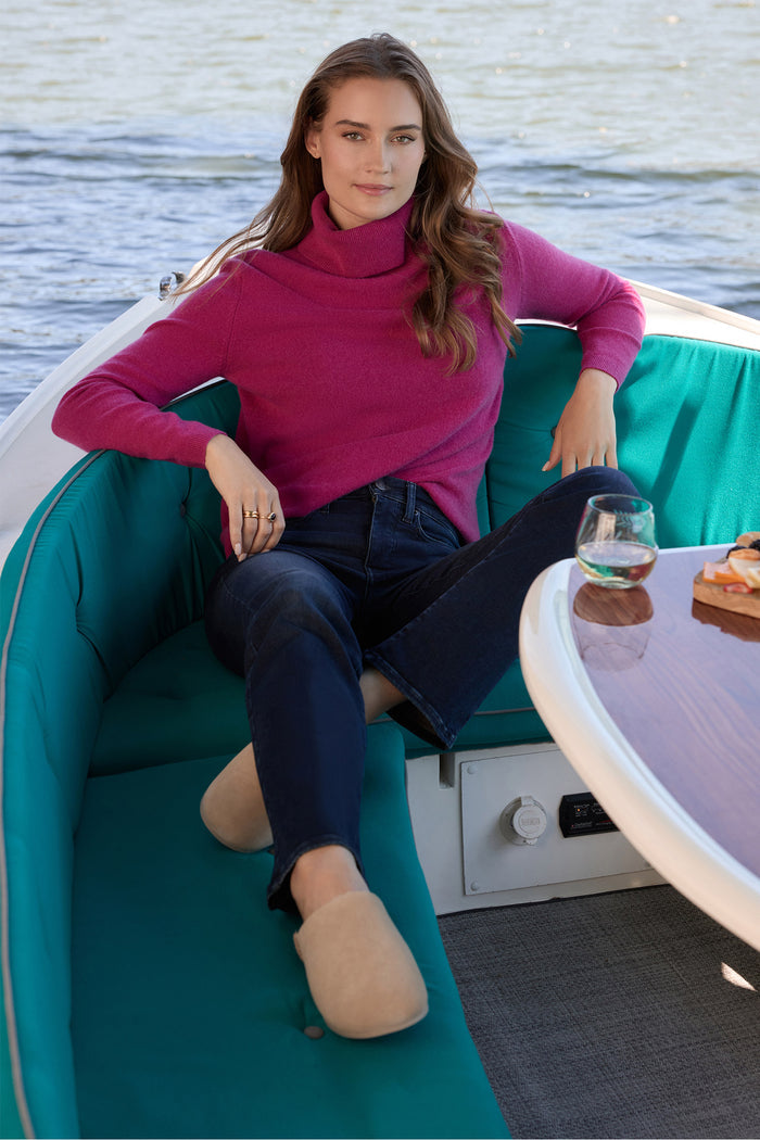 Cashmere Essential Turtleneck Sweater - Jazzy