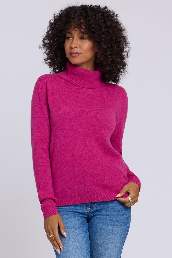 Cashmere Essential Turtleneck Sweater - Jazzy
