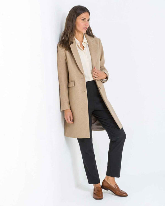 Cassandra Lined Coat - Camel - Image 1 - The Classic Boutique