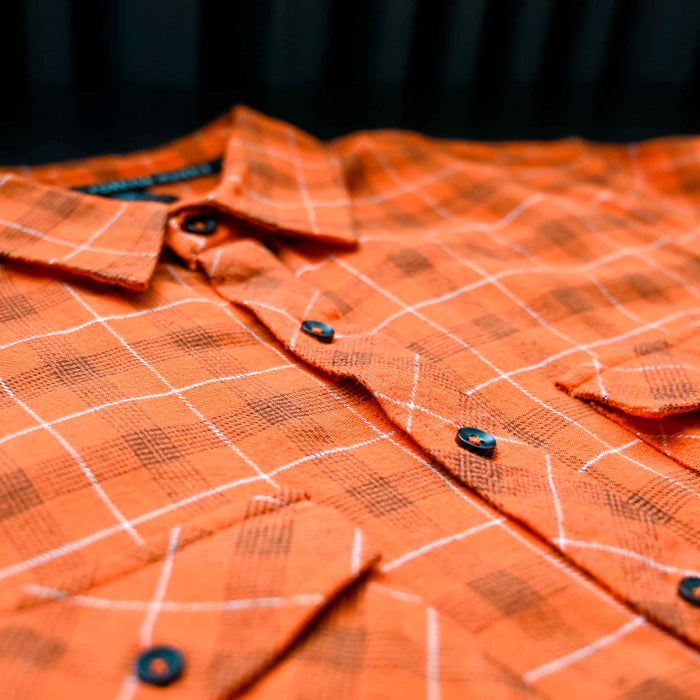 Cleveland Clothing Official Flannel - Brown/Orange