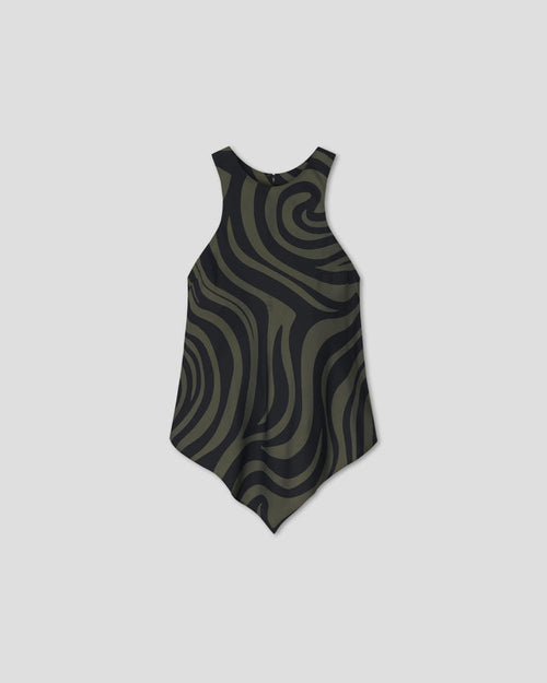 Coletta - Sleeveless top - Midnight Green Swirl